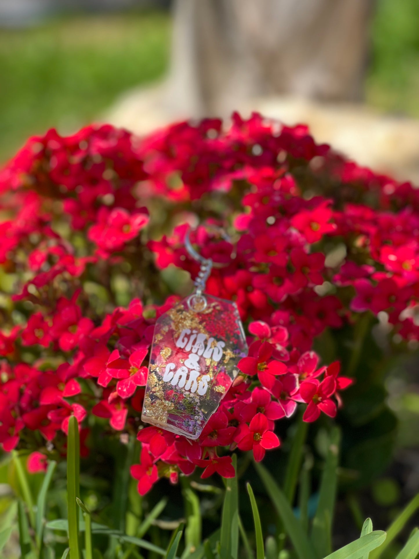 Floral fuel Coffin Keychain