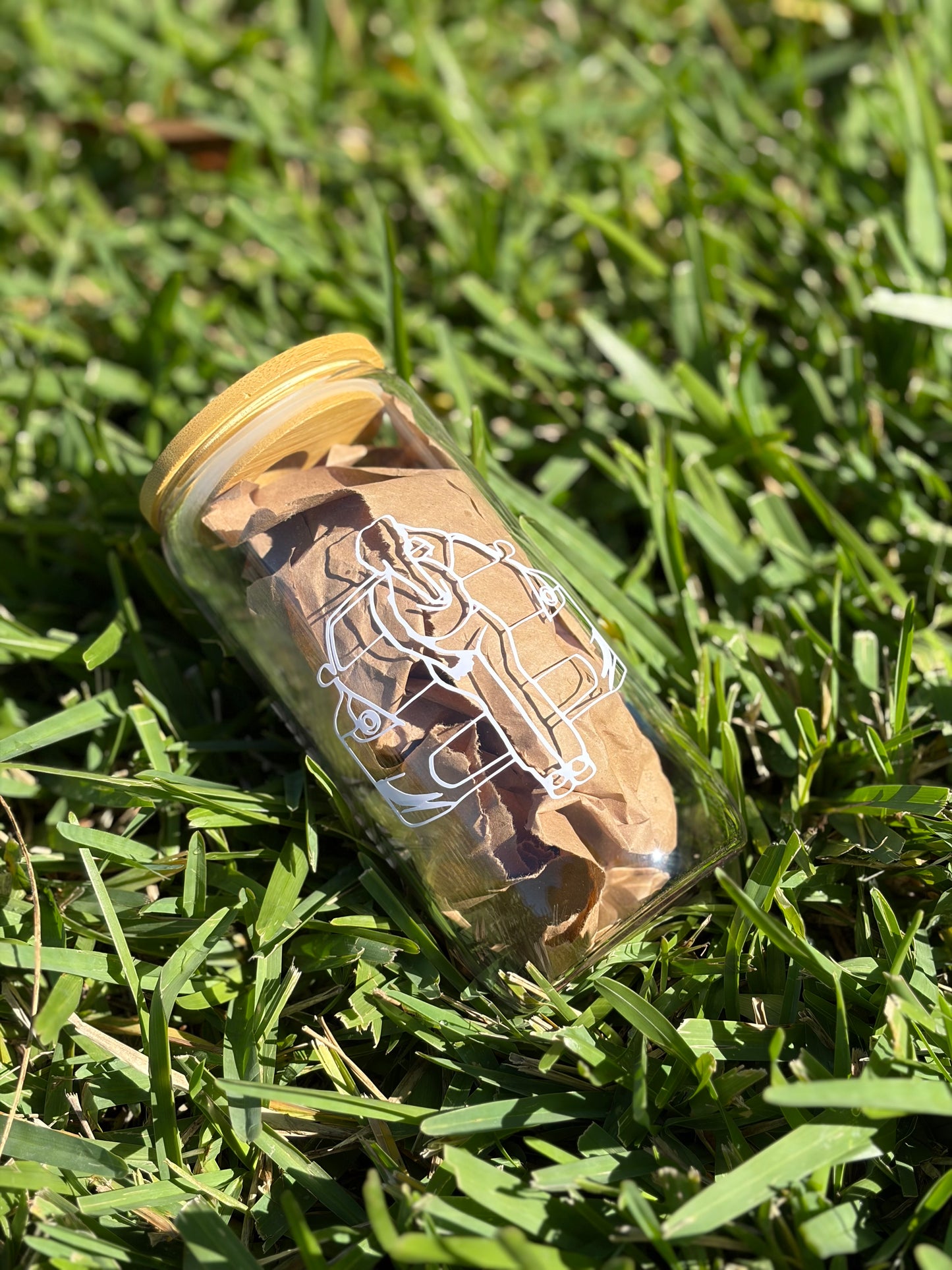 Custom Lady Driven Glass Cup