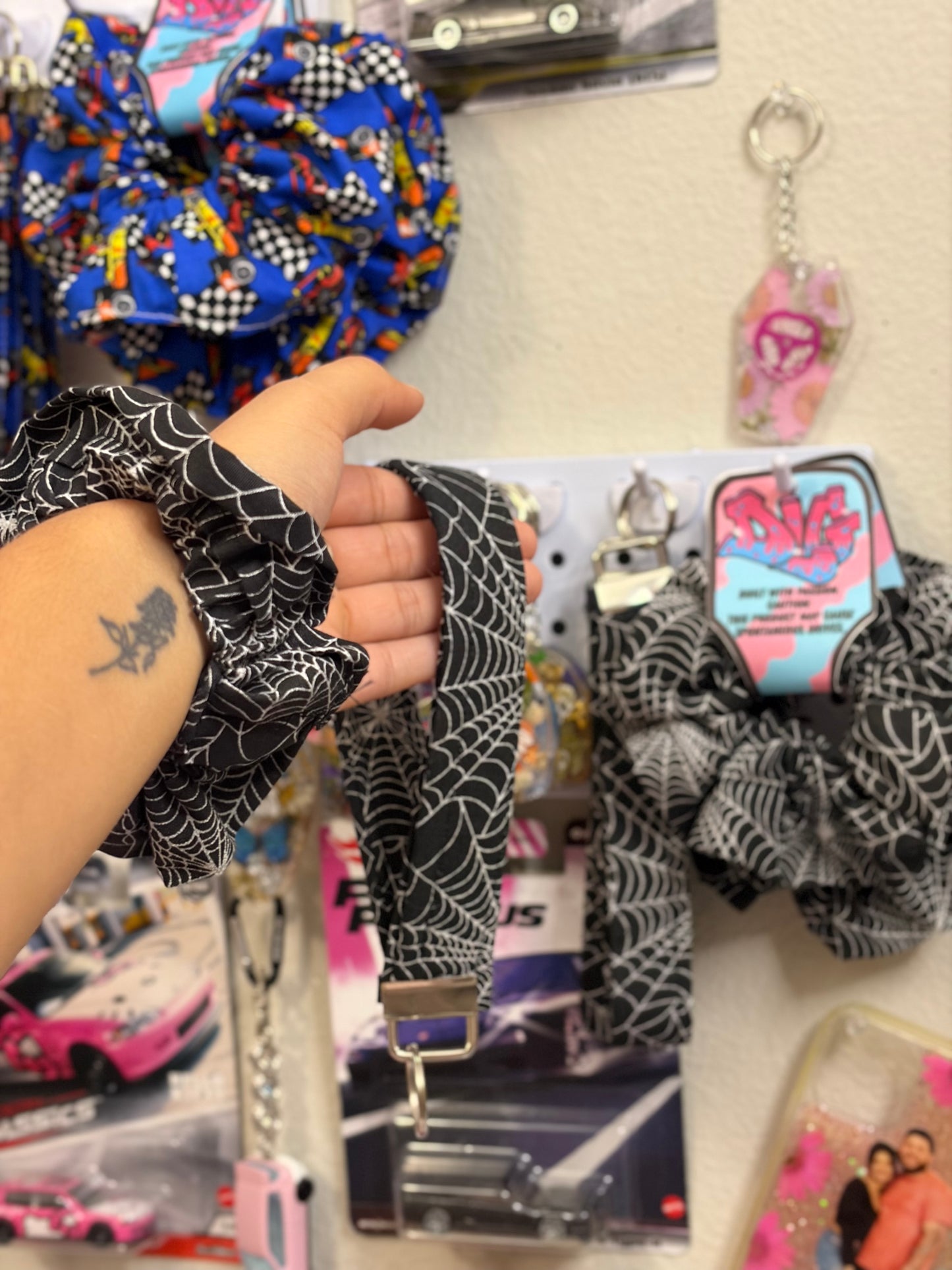 Webbed Scrunchie / Wristlet Set