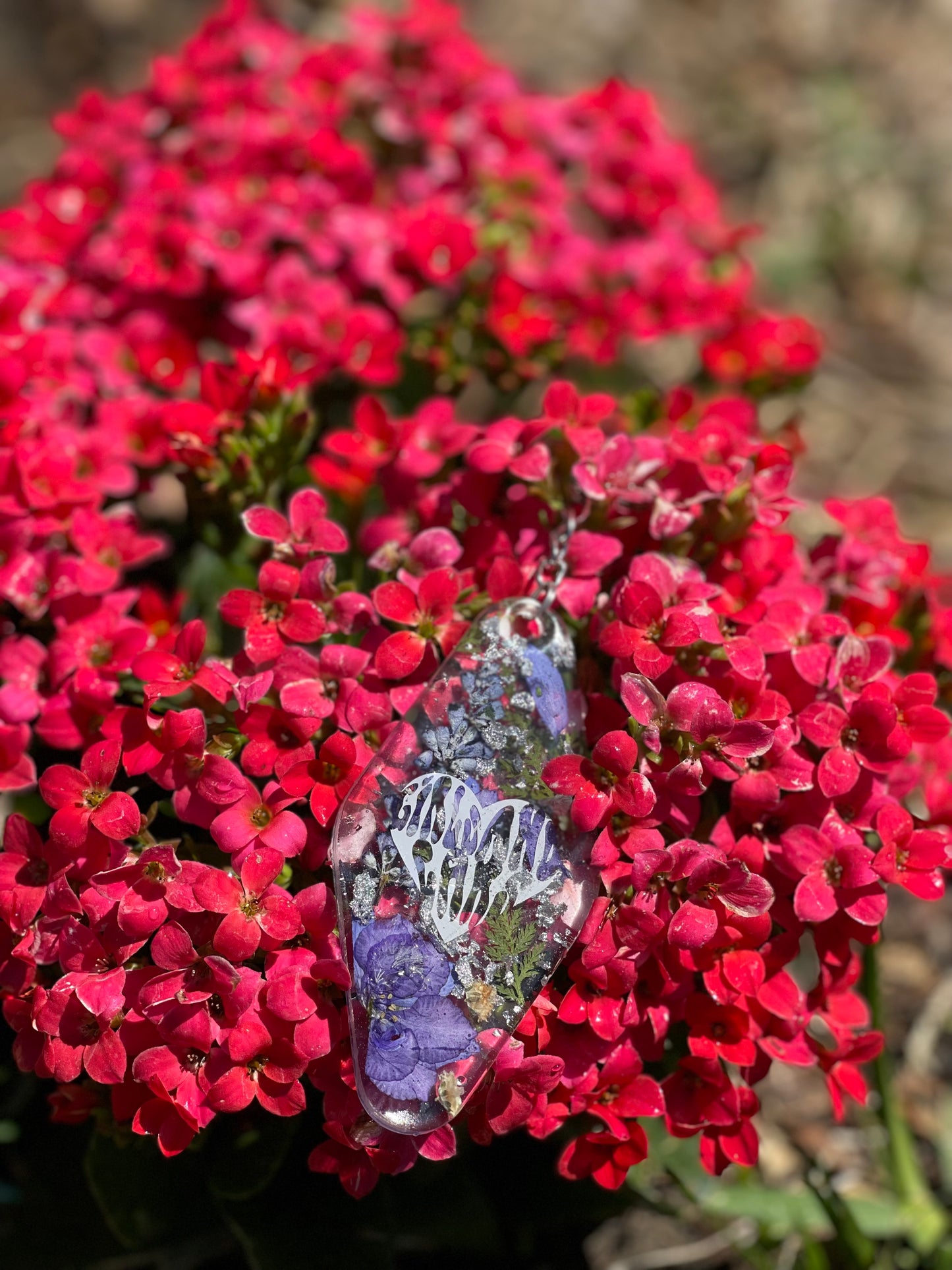 Floral Fuel Hotel Tag Keychains