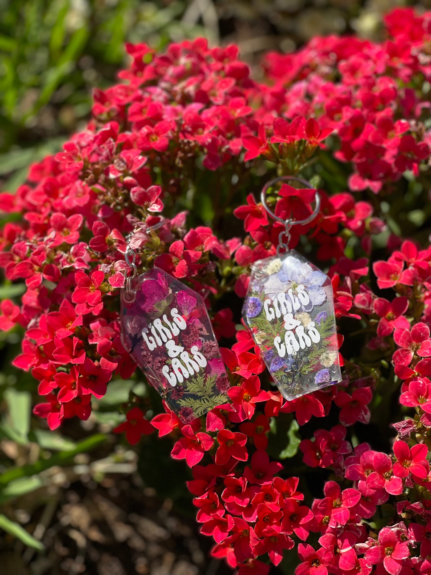 Floral fuel Coffin Keychain