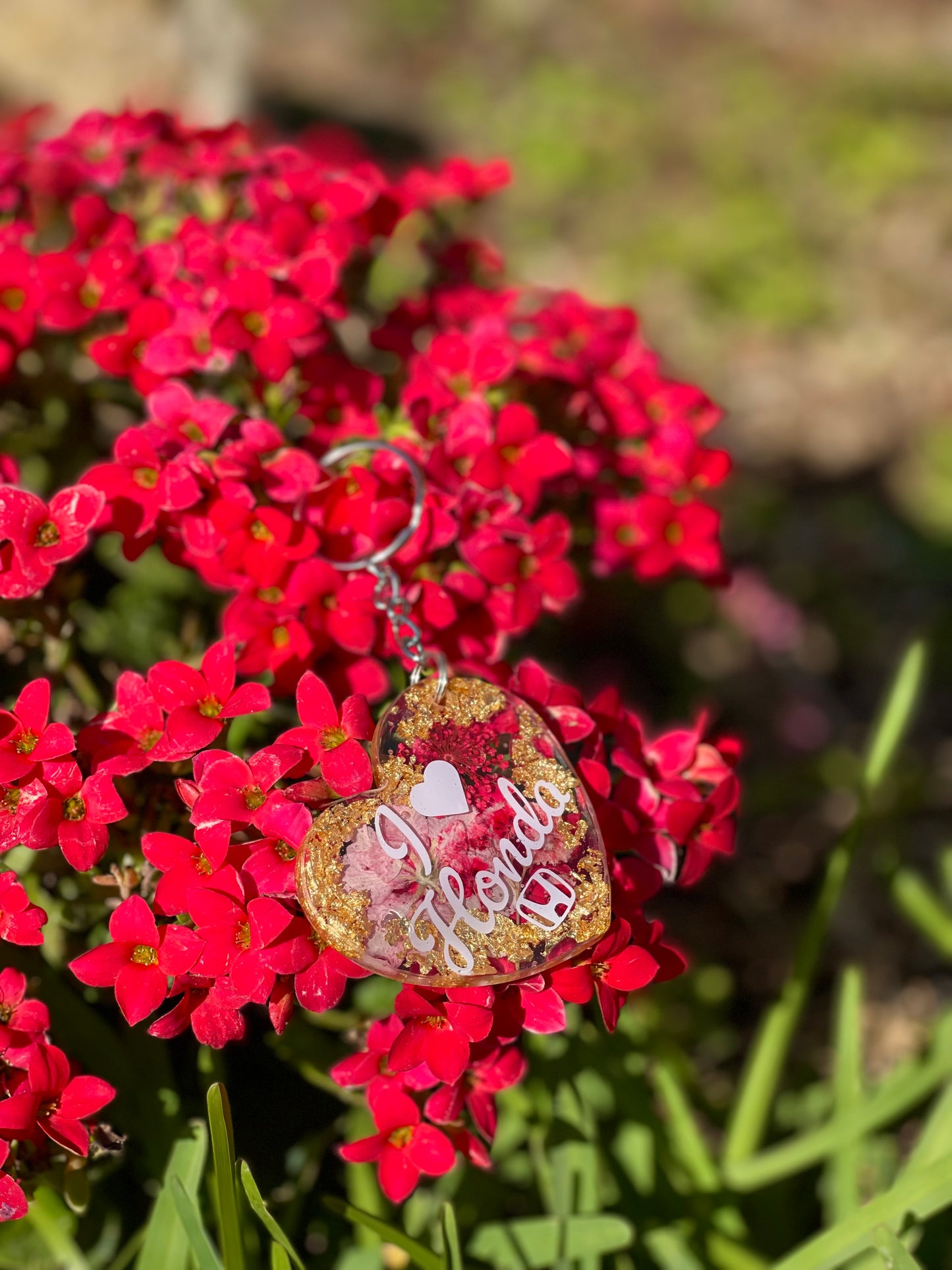 Custom Heart Keychain