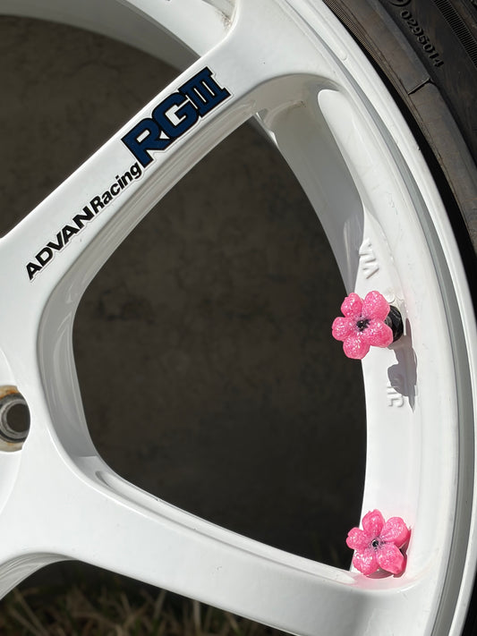 Sakura Valve Stem Caps